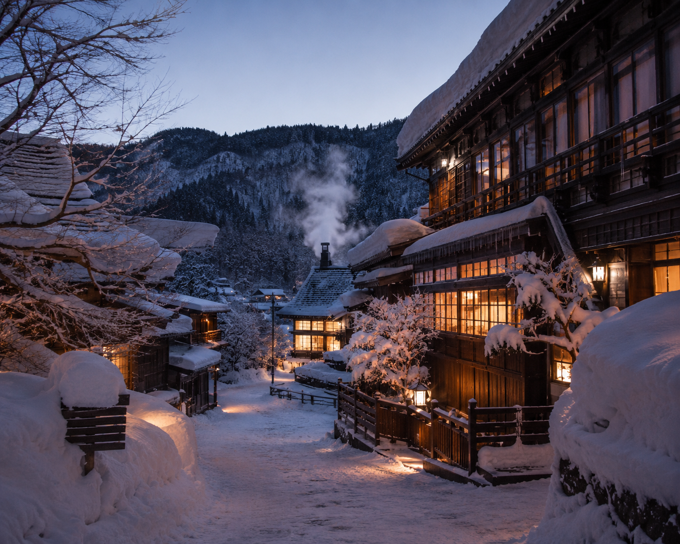 Winter village life near Madarao and Geto Kogen